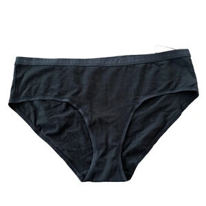 NWT Victorias Secret Size Large Black Hipster Hiphugger Panties Panty Cotton New